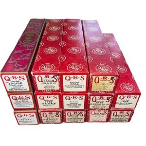 Vintage QRS Player Piano Word Rolls Lot of 14 All Original  Boxes Labeled As Is
